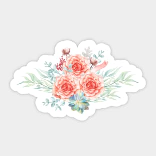 Spring Florals & Succulents Sticker